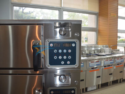 商用多門海鮮蒸柜實拍圖