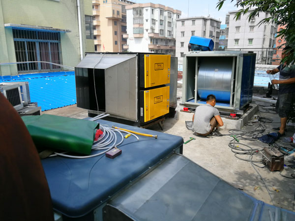 鶴山沙坪第二小學食堂油煙凈化系統