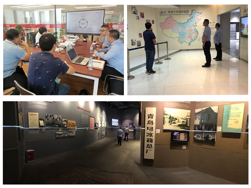 我司領(lǐng)導(dǎo)與海爾集團日日順洽談戰(zhàn)略合作 我司領(lǐng)導(dǎo)與海爾集團日日順洽談戰(zhàn)略合作