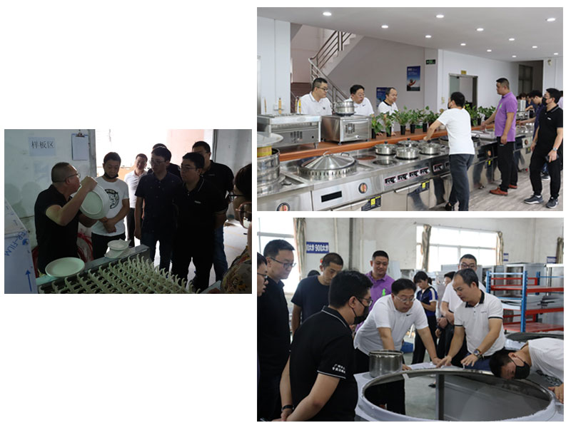 八吉星旗下商用電磁爐生產廠家觀摩學習產品