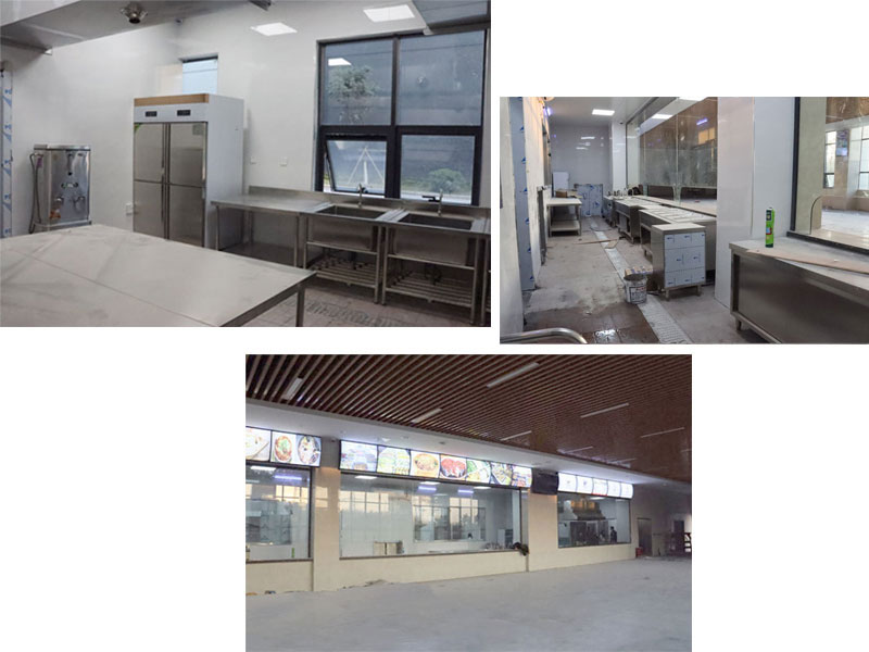 廣州新萊福食堂廚房工程施工現場
