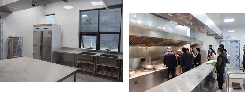 廣州新萊福食堂廚房工程施工現場