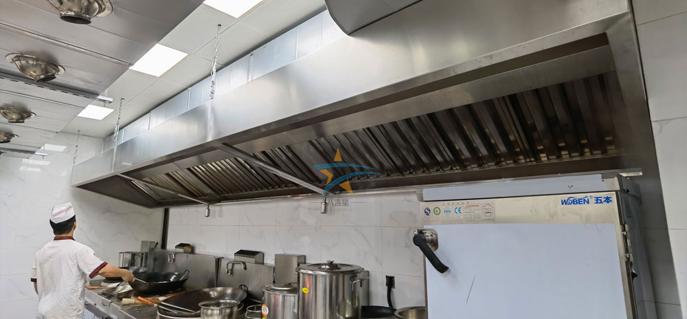 中建鐵投食堂廚房油煙抽排系統