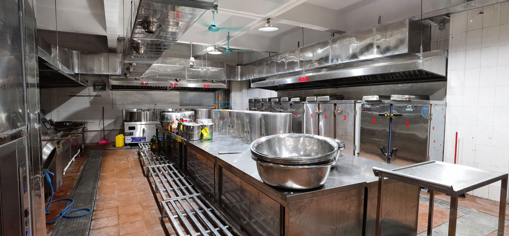 虎門捷勝小學食堂廚房烹飪區