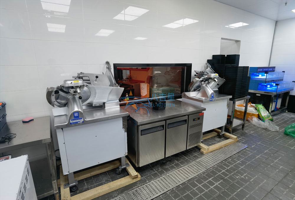 御牛師和牛自助火鍋店廚房施工現場