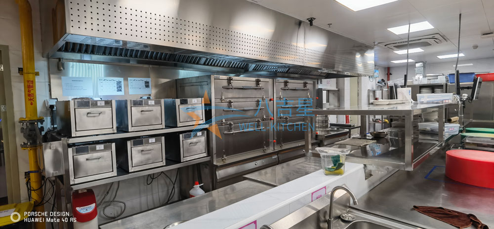 商用廚房油煙抽排系統風量怎么設計？