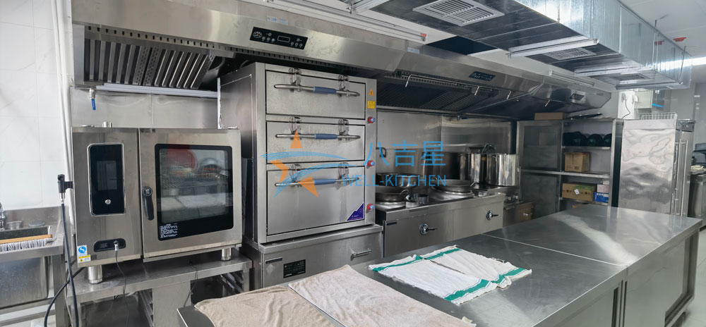 深圳貝特瑞31樓貴客接待廚房工程烹飪區 