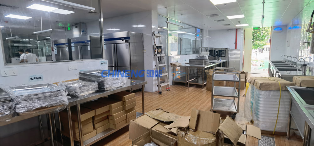 深圳光明璽云幼兒園食堂廚房預加工區